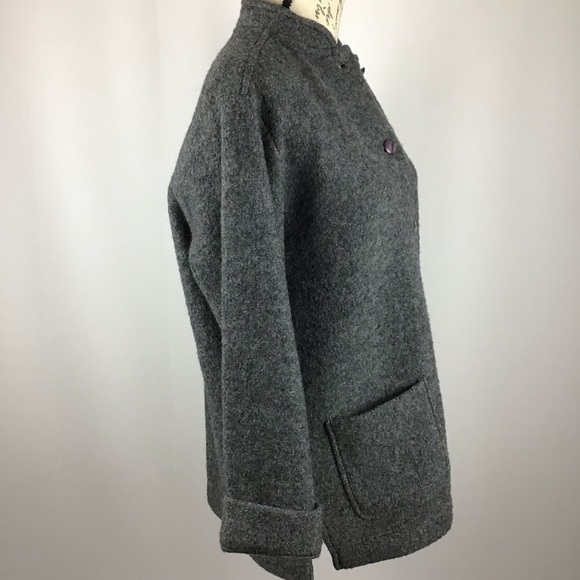 Norm Thompson Gray 100% Wool Jacket - Picture 4 of 6